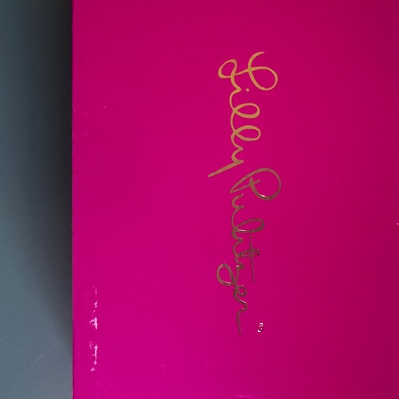 BNIB Lilly Pulitzer gold metallic Abby sandals size 9 - Picture 7 of 8